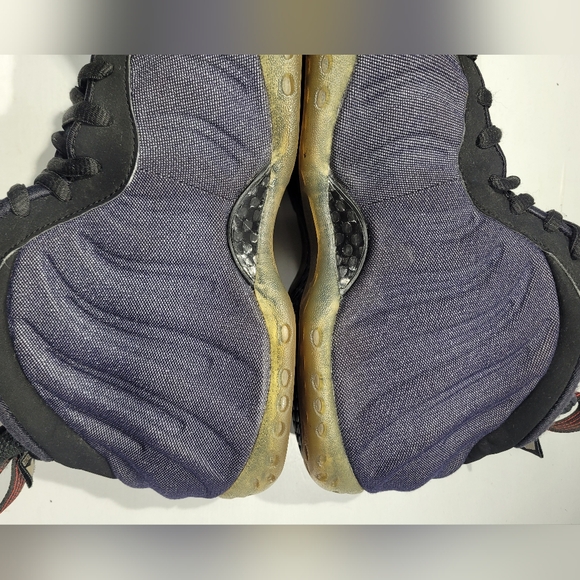 NIKE AIR FOAMPOSITE ONE DENIM MEN\'S BASKETBALL SHOES SIZE 10  [314996-404] RARE main image 2